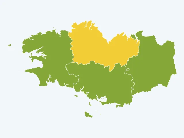 Carte de la satisfaction des habitants en Bretagne