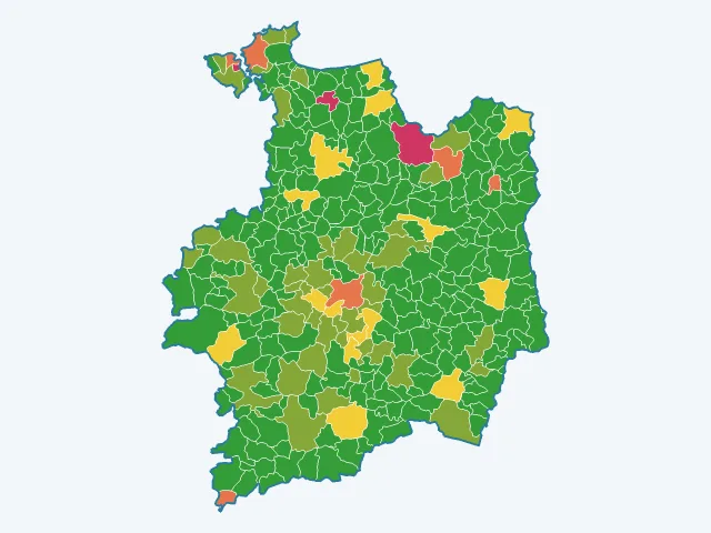 Carte des agressions physiques et sexuelles dans l'Ille-et-Vilaine (35)