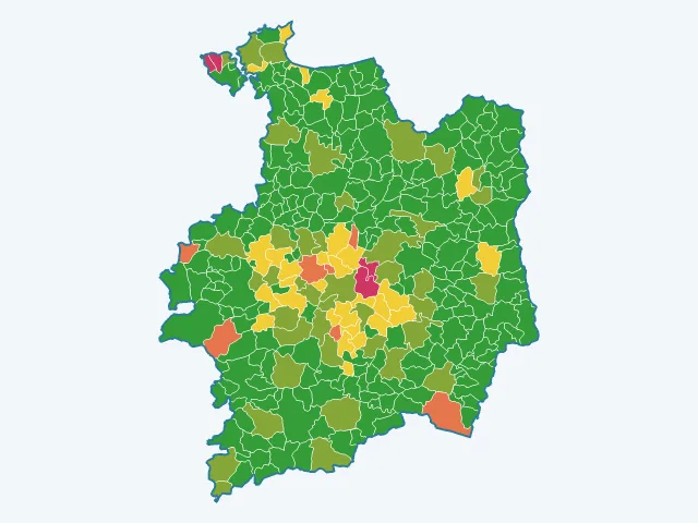 Carte des cambriolages dans l'Ille-et-Vilaine (35)