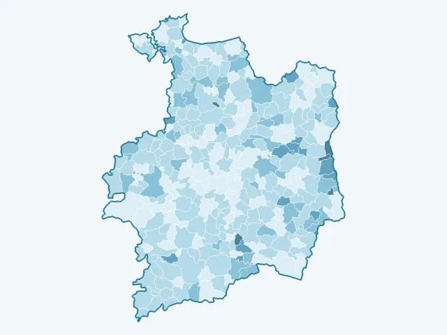Carte du vote Nathalie Arthaud dans l'Ille-et-Vilaine (35)
