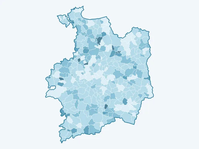 Carte du vote Philippe Poutou dans l'Ille-et-Vilaine (35)