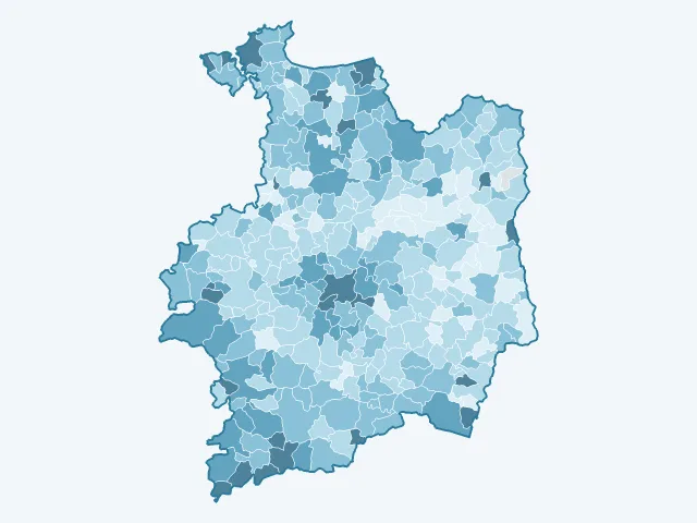 Carte du taux de chômage dans l'Ille-et-Vilaine (35)