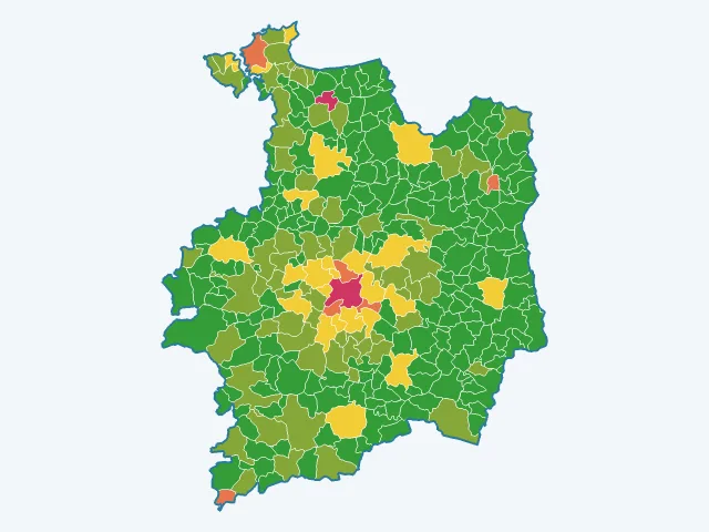 Carte des vols et dégradations dans l'Ille-et-Vilaine (35)