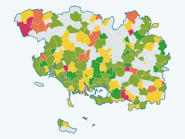 Carte des sports et loisirs dans le Morbihan (56)