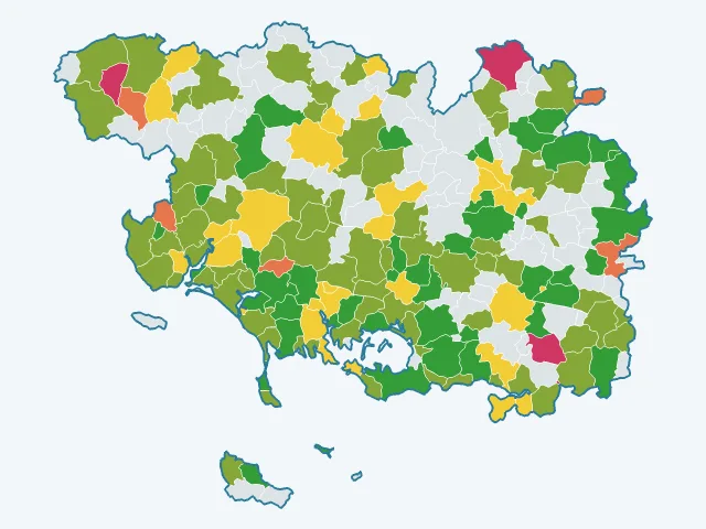 Carte de l'environnement dans le Morbihan (56)