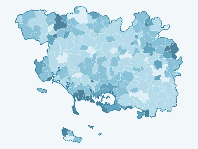 Carte du vote Éric Zemmour dans le Morbihan (56)