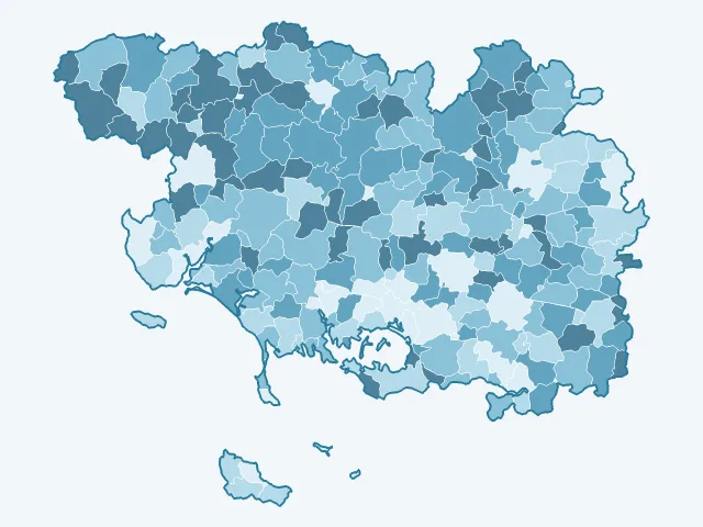 Carte des propriétaires dans le Morbihan (56)