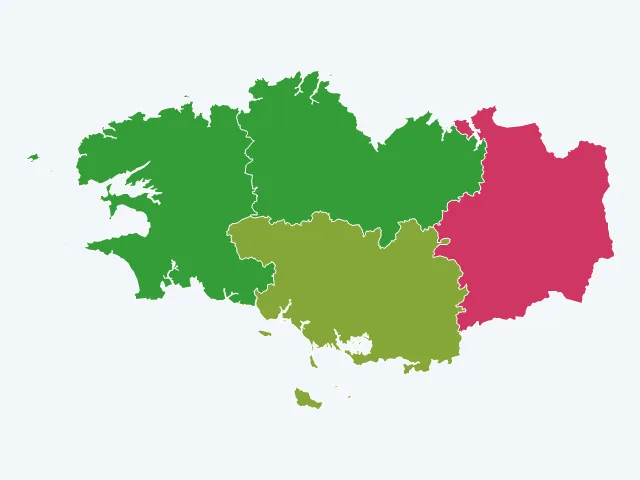 Carte des vols et dégradations en Bretagne