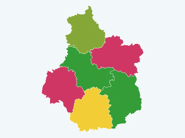 Carte des agressions physiques et sexuelles dans le Centre-Val de Loire