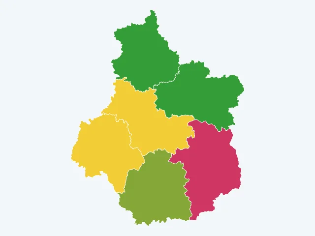 Carte des cambriolages dans le Centre-Val de Loire