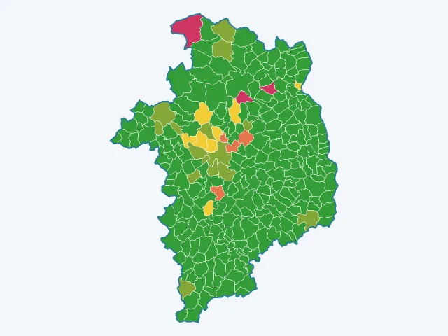 Carte des cambriolages dans le Cher (18)