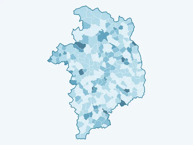 Carte du vote Nathalie Arthaud dans le Cher (18)