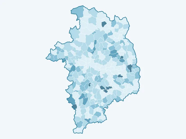 Carte du vote Philippe Poutou dans le Cher (18)