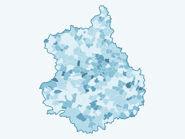 Carte du vote Anne Hidalgo dans l'Eure-et-Loir (28)