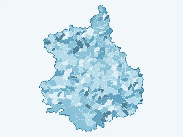 Carte du vote Éric Zemmour dans l'Eure-et-Loir (28)