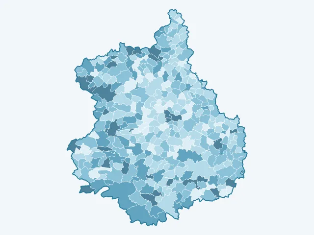 Carte du taux de chômage dans l'Eure-et-Loir (28)