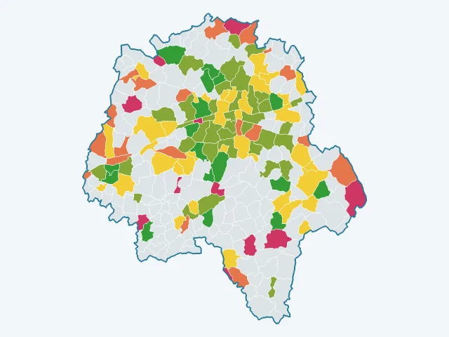 Carte des sports et loisirs dans l'Indre-et-Loire (37)
