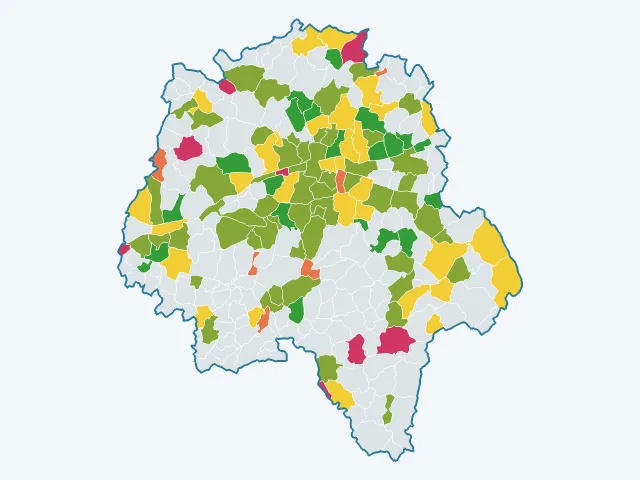 Carte de l'éducation et de la culture dans l'Indre-et-Loire (37)