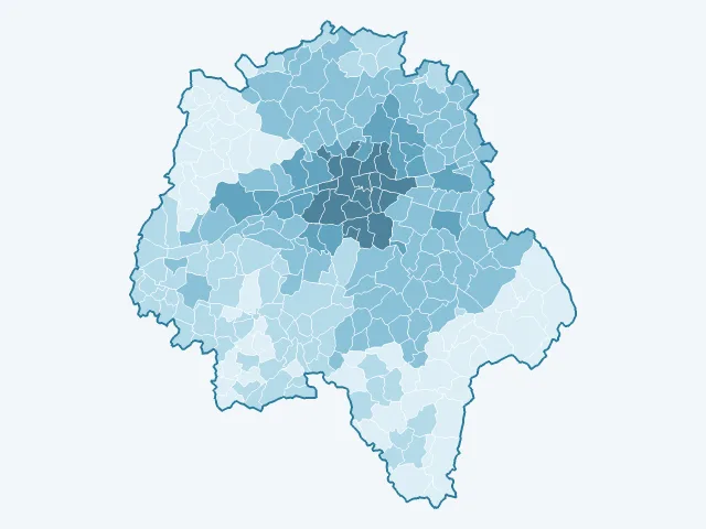 Carte des loyers dans l'Indre-et-Loire (37)