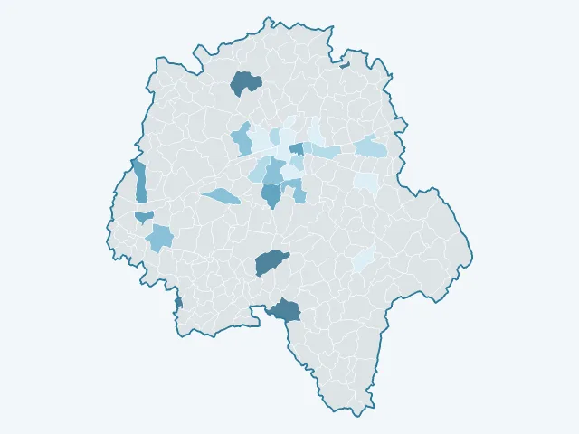 Carte du rendement locatif dans l'Indre-et-Loire (37)
