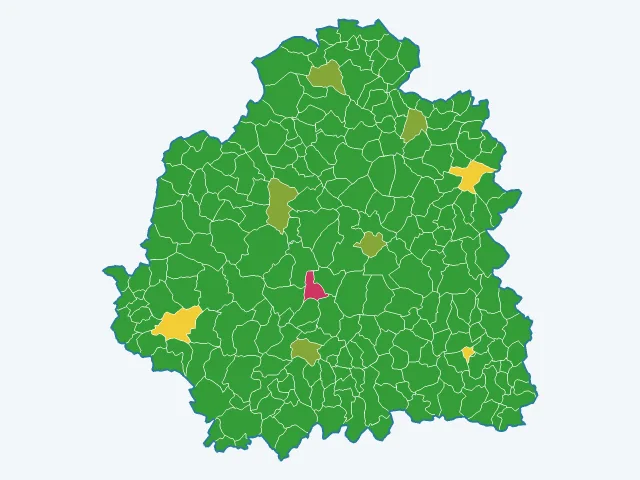 Carte des agressions physiques et sexuelles dans l'Indre (36)