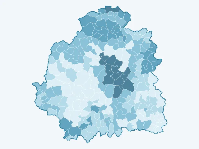 Carte des loyers dans l'Indre (36)
