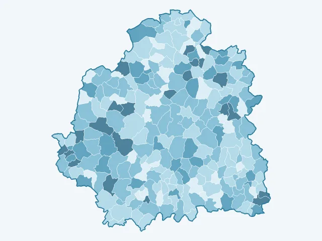 Carte du vote Éric Zemmour dans l'Indre (36)