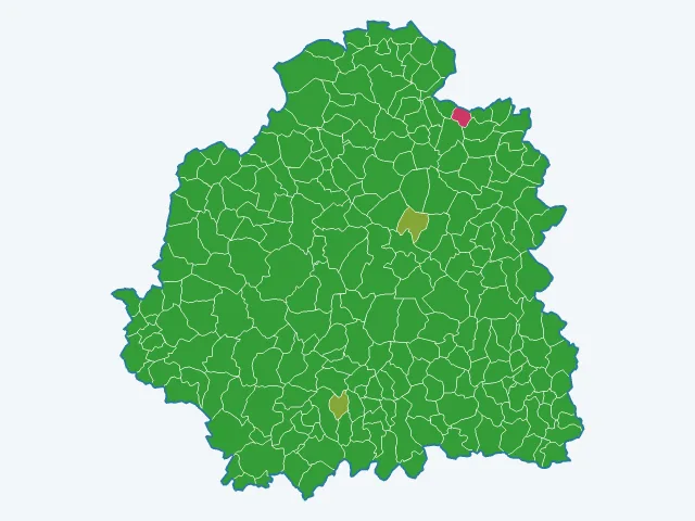 Carte des infractions liées aux stupéfiants dans l'Indre (36)