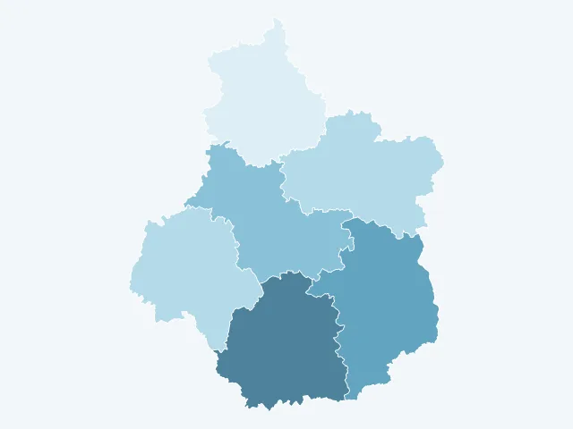 Carte des logements vacants dans le Centre-Val de Loire