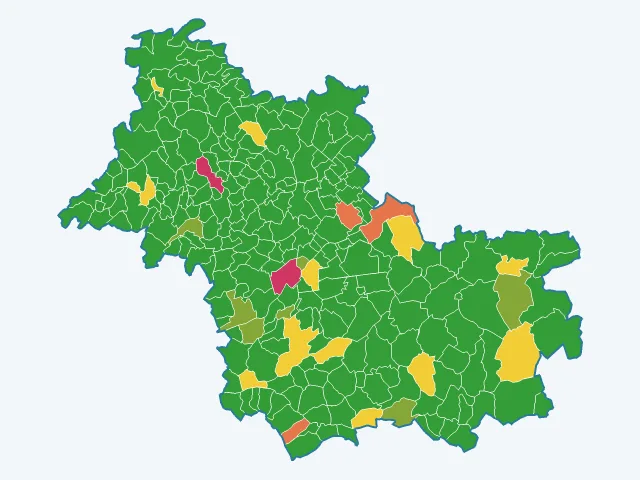 Carte des agressions physiques et sexuelles dans le Loir-et-Cher (41)