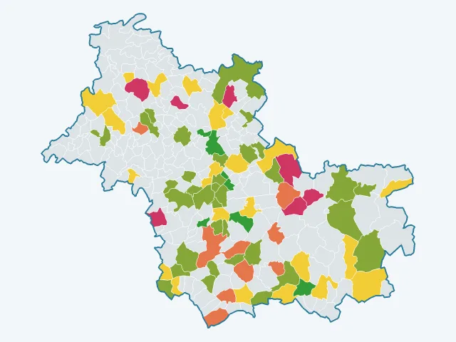 Carte des sports et loisirs dans le Loir-et-Cher (41)