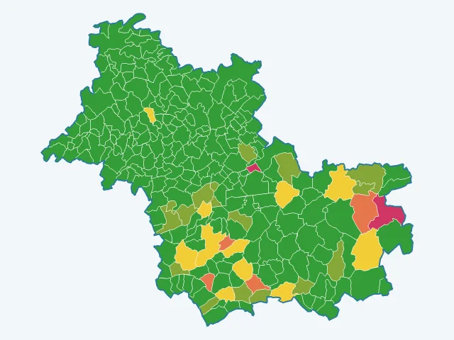 Carte des cambriolages dans le Loir-et-Cher (41)