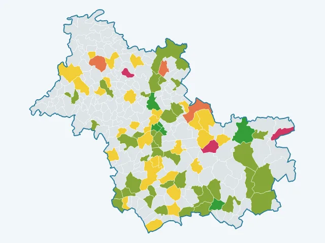 Carte de la satisfaction des habitants dans le Loir-et-Cher (41)