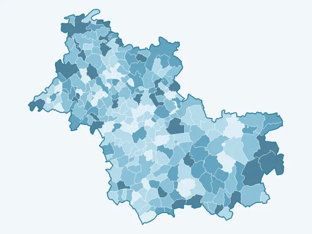 Carte des logements vacants dans le Loir-et-Cher (41)