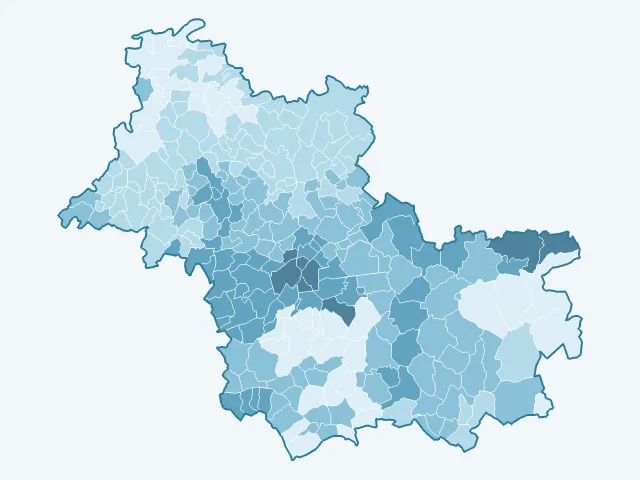 Carte des loyers dans le Loir-et-Cher (41)