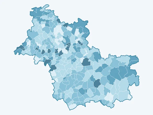Carte du vote Valérie Pécresse dans le Loir-et-Cher (41)