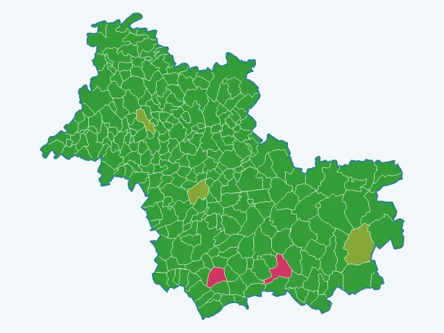 Carte des infractions liées aux stupéfiants dans le Loir-et-Cher (41)