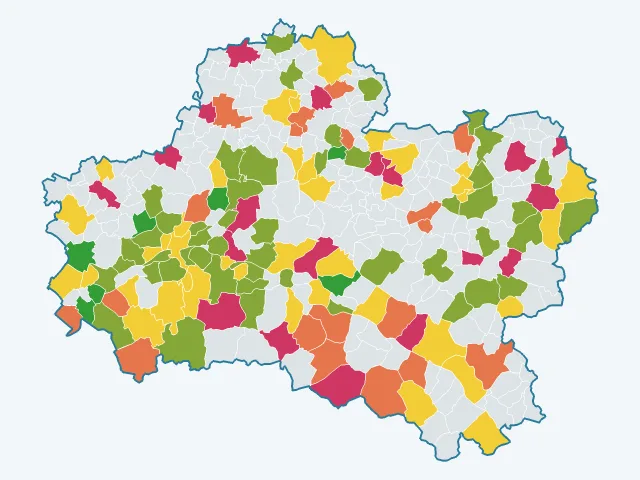 Carte des sports et loisirs dans le Loiret (45)