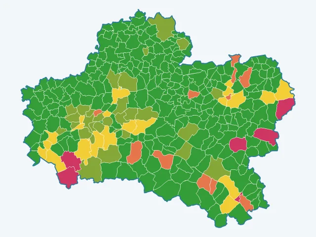 Carte des cambriolages dans le Loiret (45)