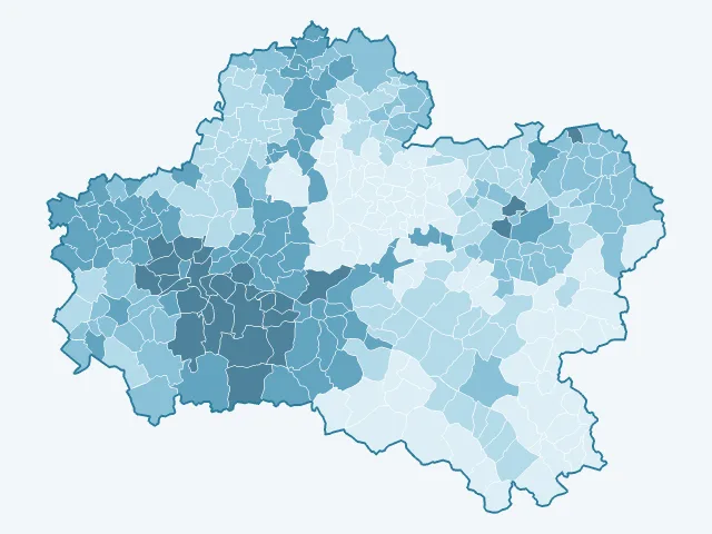 Carte des loyers dans le Loiret (45)