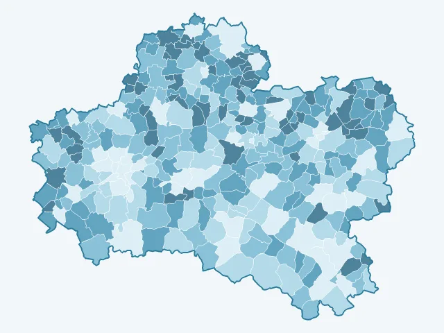 Carte des propriétaires dans le Loiret (45)
