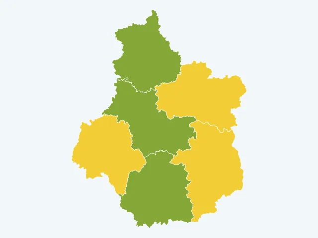 Carte du sentiment de sécurité dans le Centre-Val de Loire
