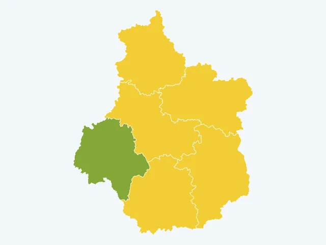 Carte de la vie pratique dans le Centre-Val de Loire