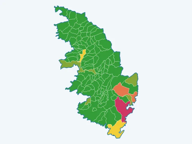 Carte des agressions physiques et sexuelles dans la Corse-du-Sud (2A)