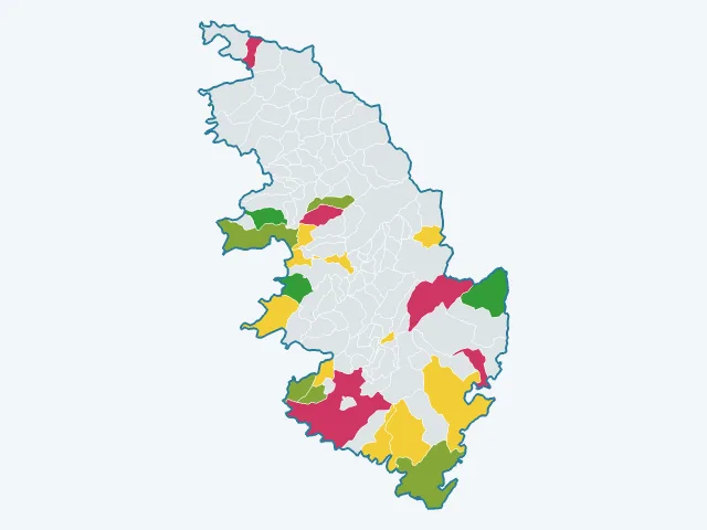 Carte des sports et loisirs dans la Corse-du-Sud (2A)