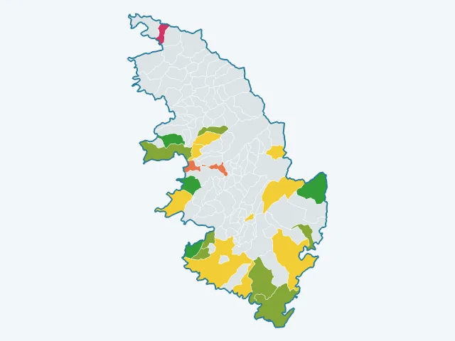 Carte de l'éducation et de la culture dans la Corse-du-Sud (2A)