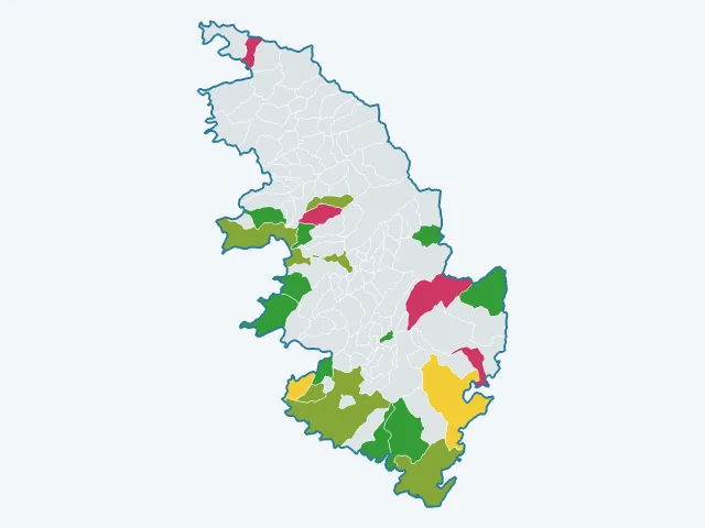 Carte de l'environnement dans la Corse-du-Sud (2A)