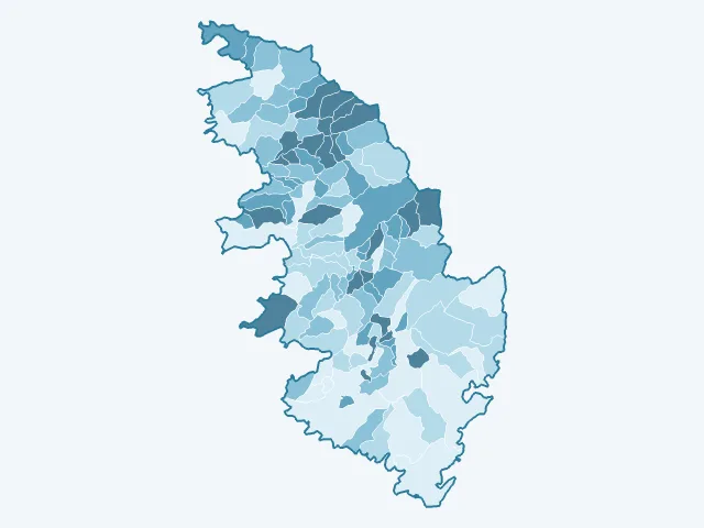 Carte des propriétaires dans la Corse-du-Sud (2A)