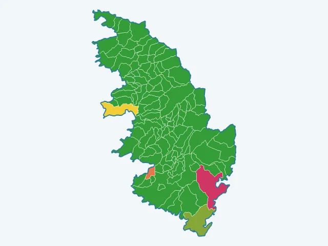 Carte des infractions liées aux stupéfiants dans la Corse-du-Sud (2A)