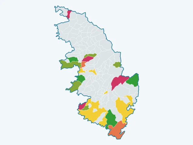 Carte de la vie pratique dans la Corse-du-Sud (2A)